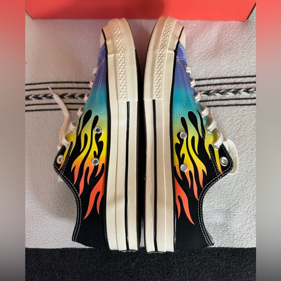Converse Chuck 70 Multicolor Flame Sneakers size 10.5 - Picture 4 of 6